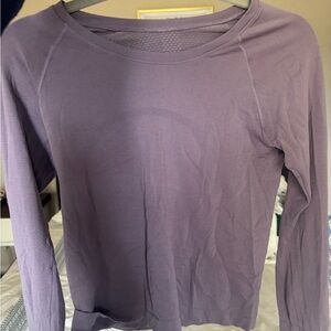 Lululemon Long Sleeve Swiftly tech race length purple